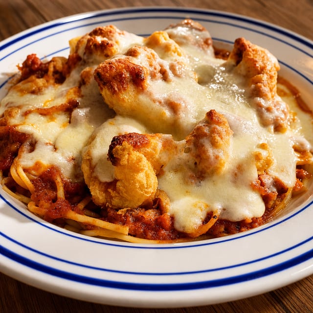 Shrimp Parmigiana.