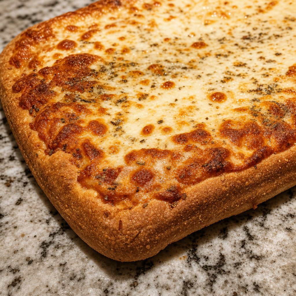 Sicilian Cheese Pizza.