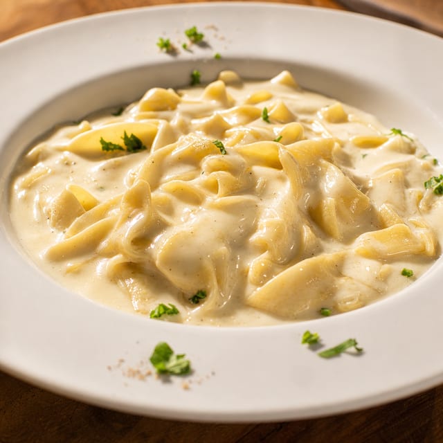 Kids Fettuccine Alfredo.