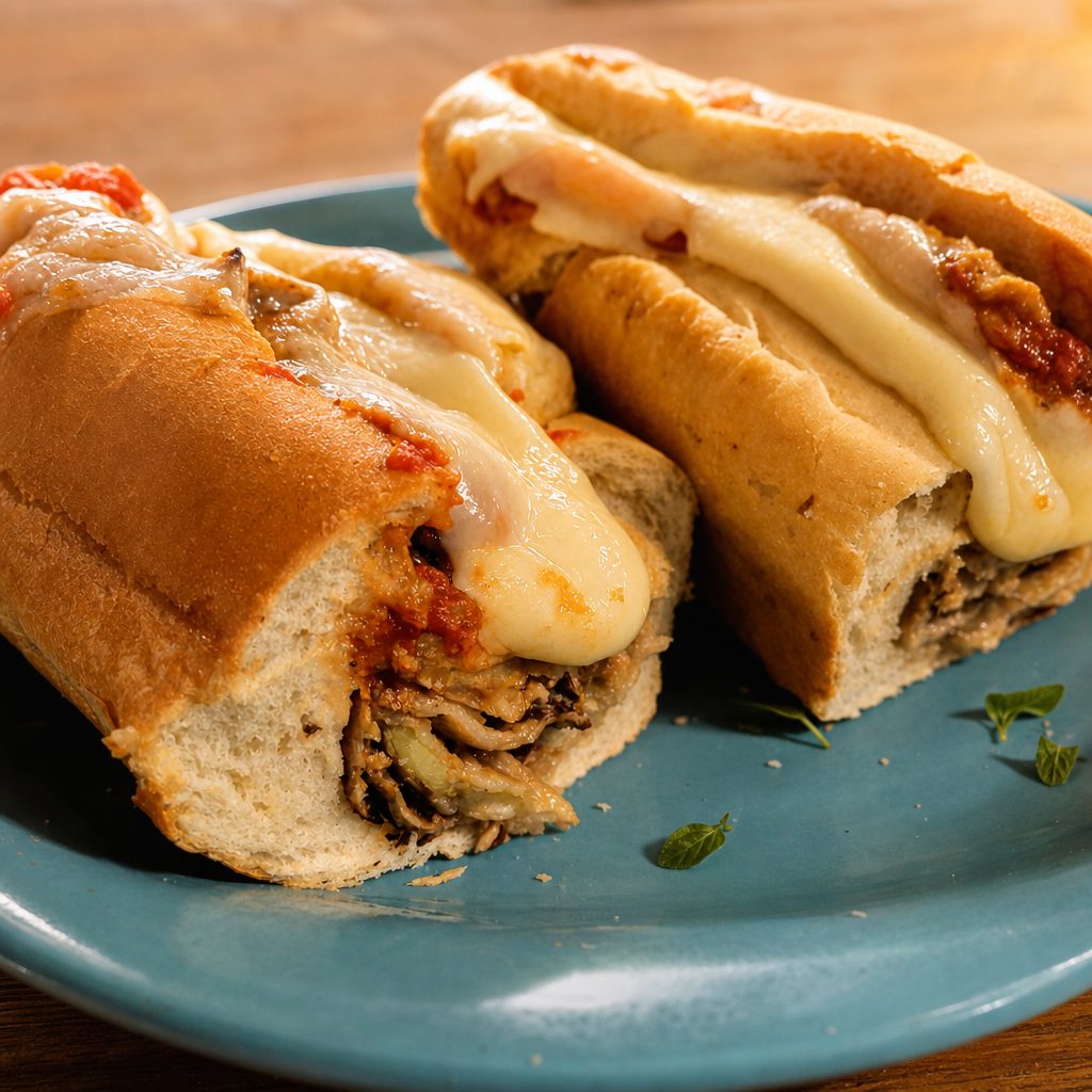 Eggplant Parmigiana Sub.