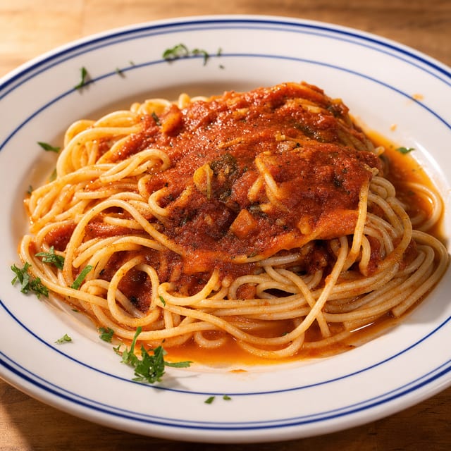 Spaghetti Marinara.