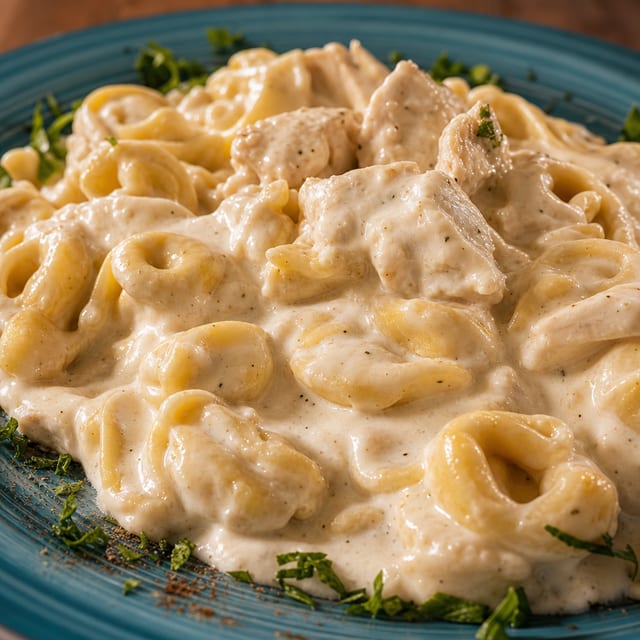 Tortellini Alfredo.