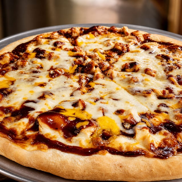 BBQ Chicken Pizza.