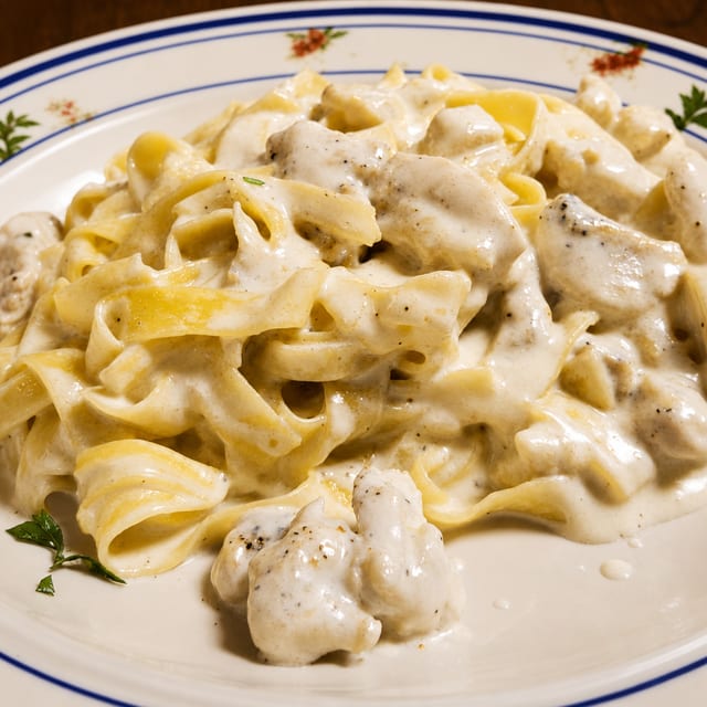 Chicken Fettuccine Alfredo.